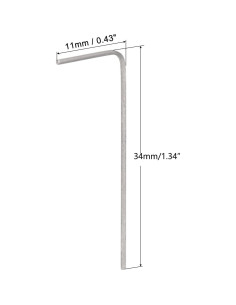 Juego de Llaves Hexagonales 0.7mm TOP-VIGOR 5 Pcs CR-V 2