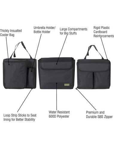 Organizador de Maletero de Coche MARKSIGN con Enfriador 6.81L