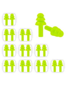 10 Pares de Tapones para Oídos BUYBUYGO Silicona Suave Hipoalergénicos