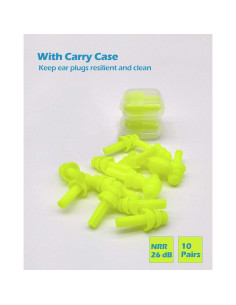 10 Pares de Tapones para Oídos BUYBUYGO Silicona Suave Hipoalergénicos 2