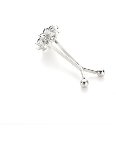 12 Clips de Bufanda con Rhinestones y Perlas - Accesorios Hijab