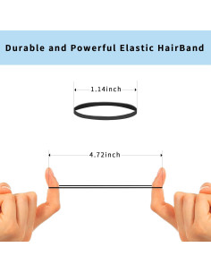 2000 Gomas de Pelo Elásticas Coloridas Carrie Joe - Suaves y Finas 2
