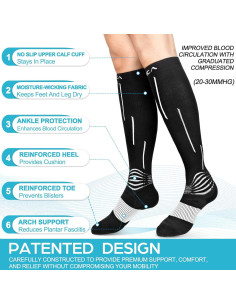 Calcetines de Compresión NEENCA para Mujeres - 20-30 mmHg 2