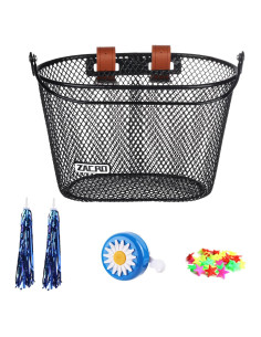Cesta de Bicicleta para Niños Zacro AKZAKB0301 con Timbre y Streamers