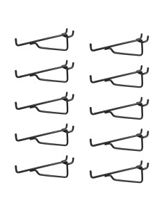 Ganchos de Tablero Perforado G.CORE 6" (15.24 cm) Paquete de 10