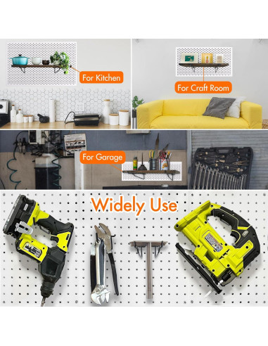 Ganchos de Tablero Perforado G.CORE 6" (15.24 cm) Paquete de 10