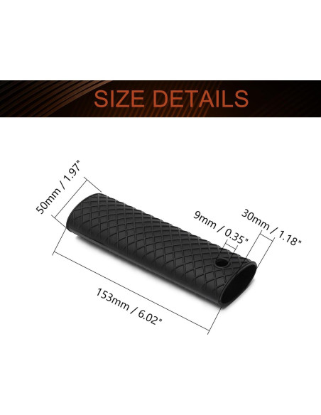 Funda de Mango de Silicona MroMax 15.5cm Antideslizante 2Pcs