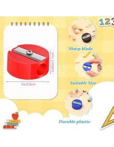 Glenmal 72 Sacapuntas Manuales Coloridos para Niños 2