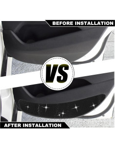 4 Almohadillas Antigolpes para Puertas de Auto Unifizz - Negro 2