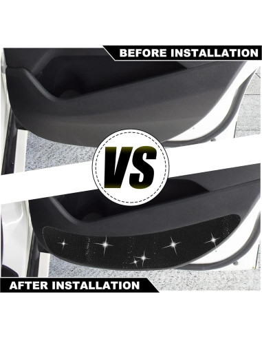 4 Almohadillas Antigolpes para Puertas de Auto Unifizz - Negro