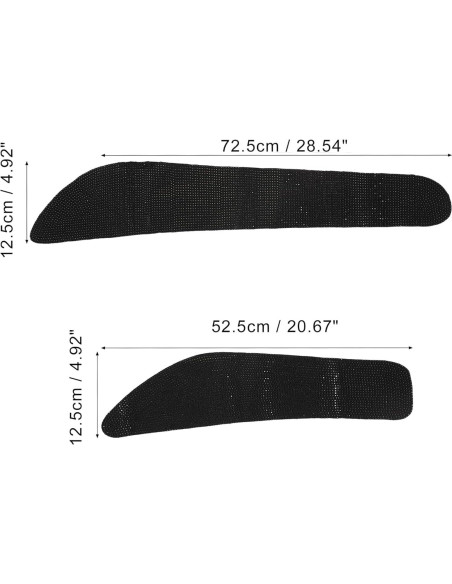 4 Almohadillas Antigolpes para Puertas de Auto Unifizz - Negro