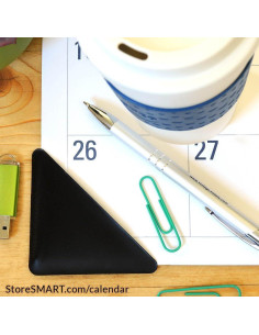 Esquinas de Calendario StoreSMART - Vinilo Negro - Paquete de 4 2