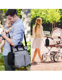 Bolsa Aislante para Botellas de Bebé JOFOL BABE 450ml Negra 2