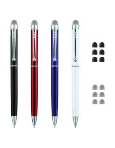 Plumas Estilográficas ChaoQ 4 Puntas Fibra Táctil - Negro, Azul, Rojo, Blanco