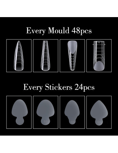 Kit de Molde de Uñas Dual ShenZhen 288 Piezas Reutilizable