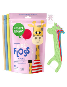 Hilo Dental Ecológico para Niños SmartLifeco - 200 Unidades