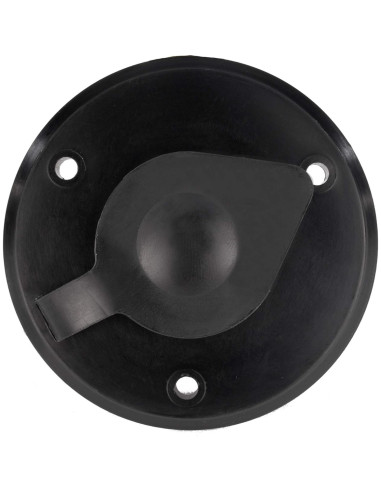 Placa de Cable Coaxial RecPro Negra 1 Salida Resistente Agua