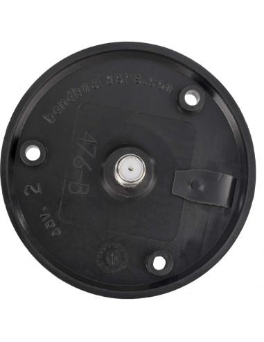 Placa de Cable Coaxial RecPro Negra 1 Salida Resistente Agua