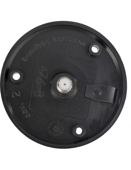 Placa de Cable Coaxial RecPro Negra 1 Salida Resistente Agua