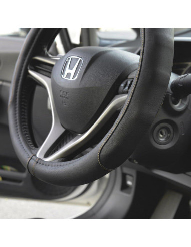 Cubierta de Volante Motor Trend GripDrive Pro Negra 34-37 cm