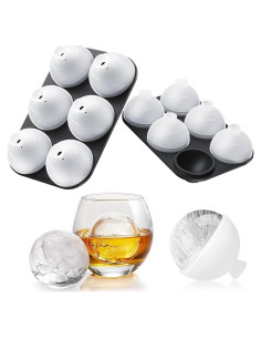 Molde de Hielo Redondo HONYAO 12 Bolas 4.6 cm Silicona