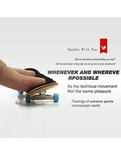 Fingerboard Profesional Lottoyday de Madera de Arce 10cm Negro 2