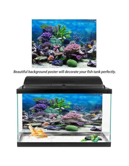 Póster de Acuario HEEPDD 61x41 cm PVC Autoadhesivo Colorido