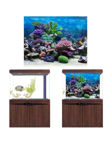 Póster de Acuario HEEPDD 61x41 cm PVC Autoadhesivo Colorido