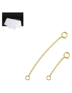 Extensores de Joyería de Oro VANBARIS - Set de 2 Piezas 2.54/5.08 cm