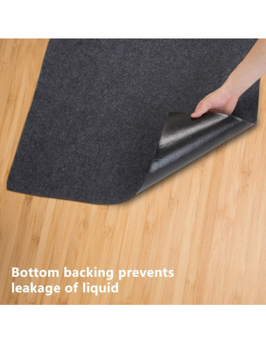 Alfombrilla Absorbente Impermeable Sshzen 61x76 cm para Gabinete