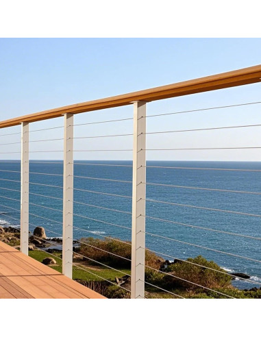 Cable de Alambre de Acero VEVOR 1/4" (6.35 mm) 76.2 m con Guantes