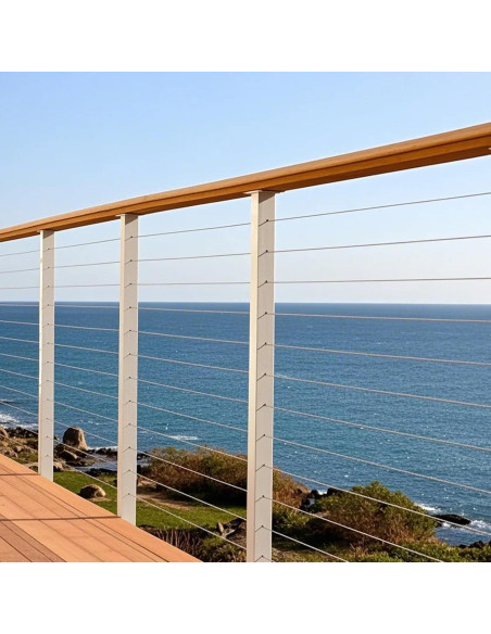 Cable de Alambre de Acero VEVOR 1/4" (6.35 mm) 76.2 m con Guantes