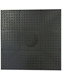 Kit de Paneles de Tablero de Clavos WallPeg 60x60 cm Negro 2