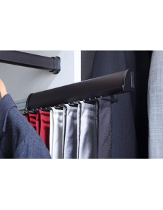 Organizador de Corbatas Telescópico TAG Hardware 15 Ganchos Negro 2