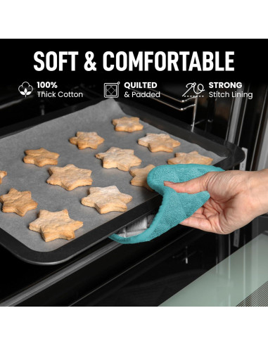 Agarraderas de Cocina Zulay 1 Pack Algodón Acolchadas 17.8 cm