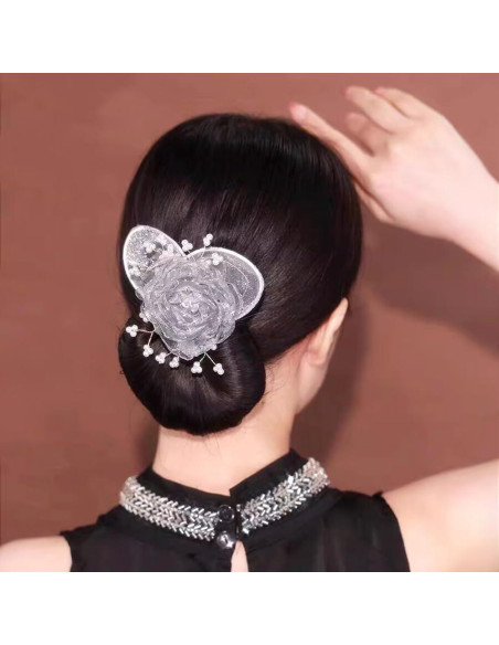 Clip de Pelo y Rodillo de Moño Dumwick 2pcs-AB para Cabello