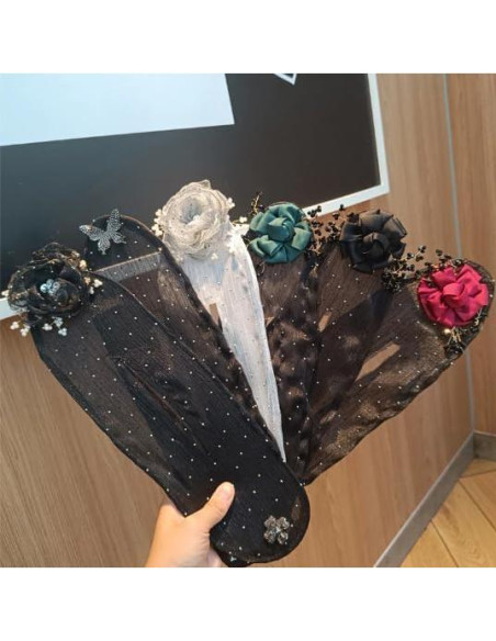 Clip de Pelo y Rodillo de Moño Dumwick 2pcs-AB para Cabello