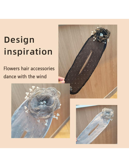 Clip de Pelo y Rodillo de Moño Dumwick 2pcs-AB para Cabello