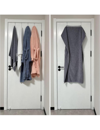 Ganchos sobre la puerta Mars-Rock 4Pcs 5.5" Acero Cromado