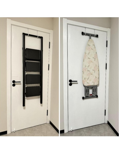 Ganchos sobre la puerta Mars-Rock 4Pcs 5.5" Acero Cromado