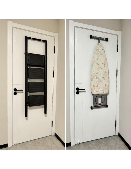 Ganchos sobre la puerta Mars-Rock 4Pcs 5.5" Acero Cromado