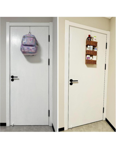 Ganchos sobre la puerta Mars-Rock 4Pcs 5.5" Acero Cromado