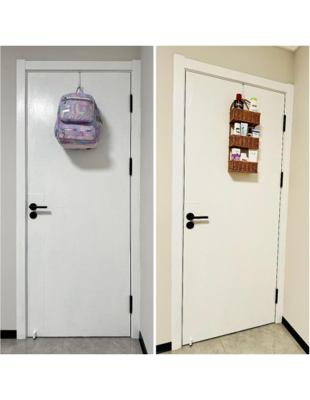 Ganchos sobre la puerta Mars-Rock 4Pcs 5.5" Acero Cromado