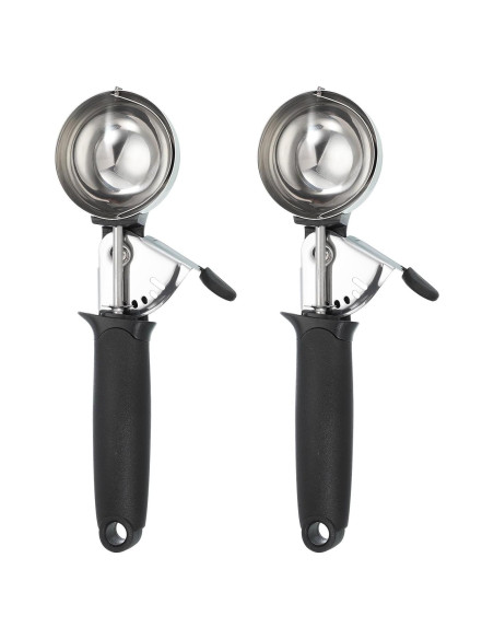 Cucharas para Galletas uxcell 2pcs Acero Inoxidable Negro