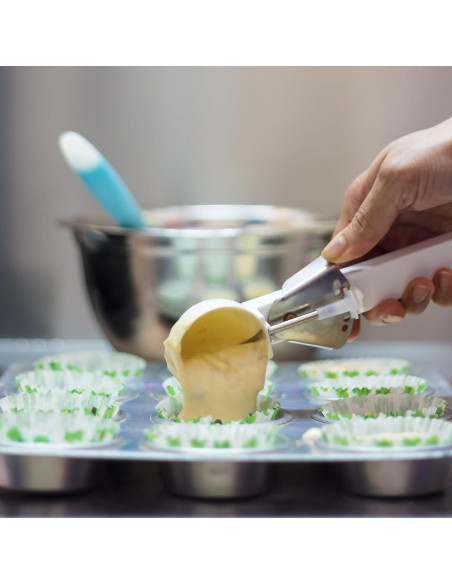 Cucharas para Galletas uxcell 2pcs Acero Inoxidable Negro