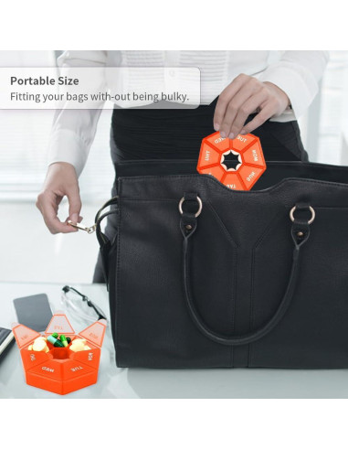 Organizador de Pastillas Cutiland 8 Cajas Coloridas 7 Días