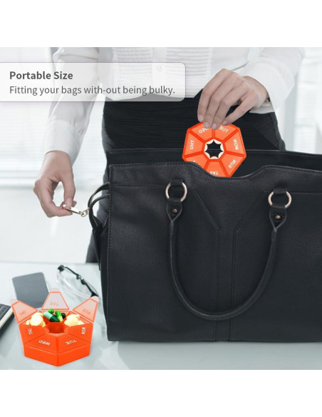 Organizador de Pastillas Cutiland 8 Cajas Coloridas 7 Días