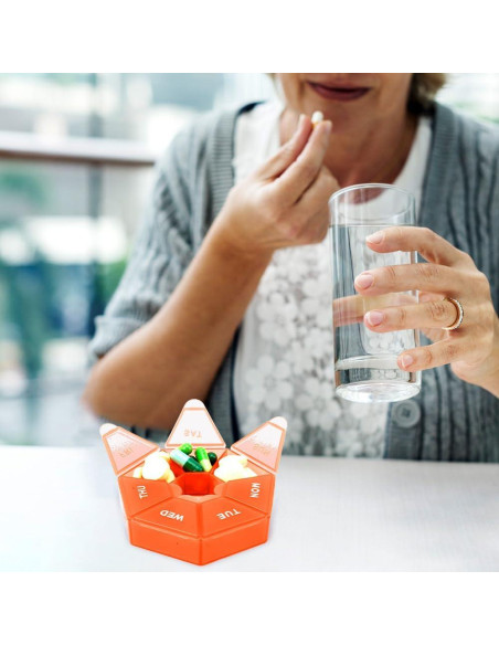 Organizador de Pastillas Cutiland 8 Cajas Coloridas 7 Días