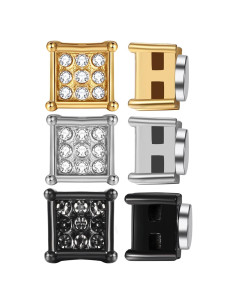 Pendientes Magnéticos Sin Perforación Acero Inoxidable 8mm CZ