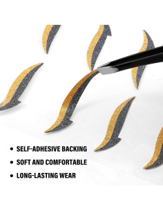 Pegatinas de Eyeliner Brillantes GEUUFEA - Maquillaje Impermeable 2